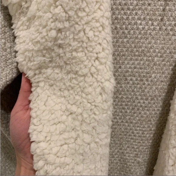 Anthropologie Marled Sherpa sweater coat NWT